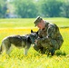 Relaxing with dog