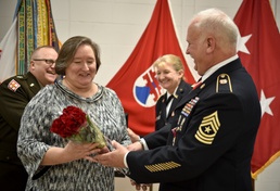 Retired Sgt. Maj. Terry New and Wife
