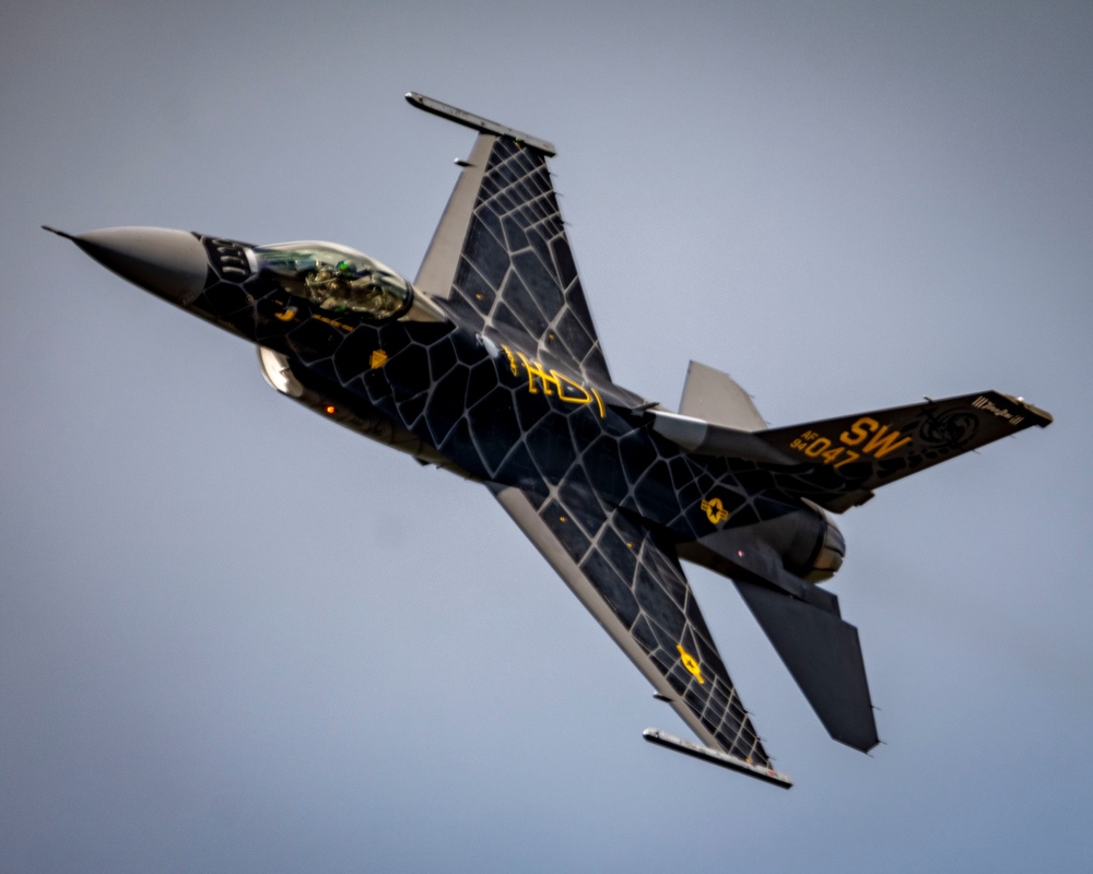 F-16 Viper Demo Team performs at the New York Air Show