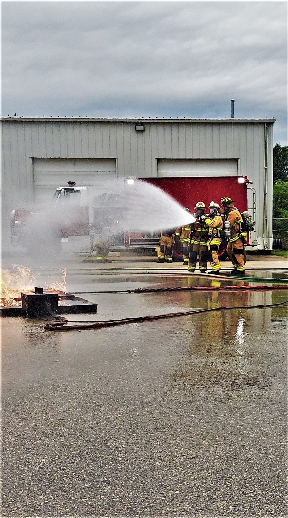 Fort McCoy firefighters regularly train to improve skills