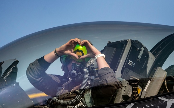 F-16 Viper Demo Team performs at the NAS Oceana Air Show