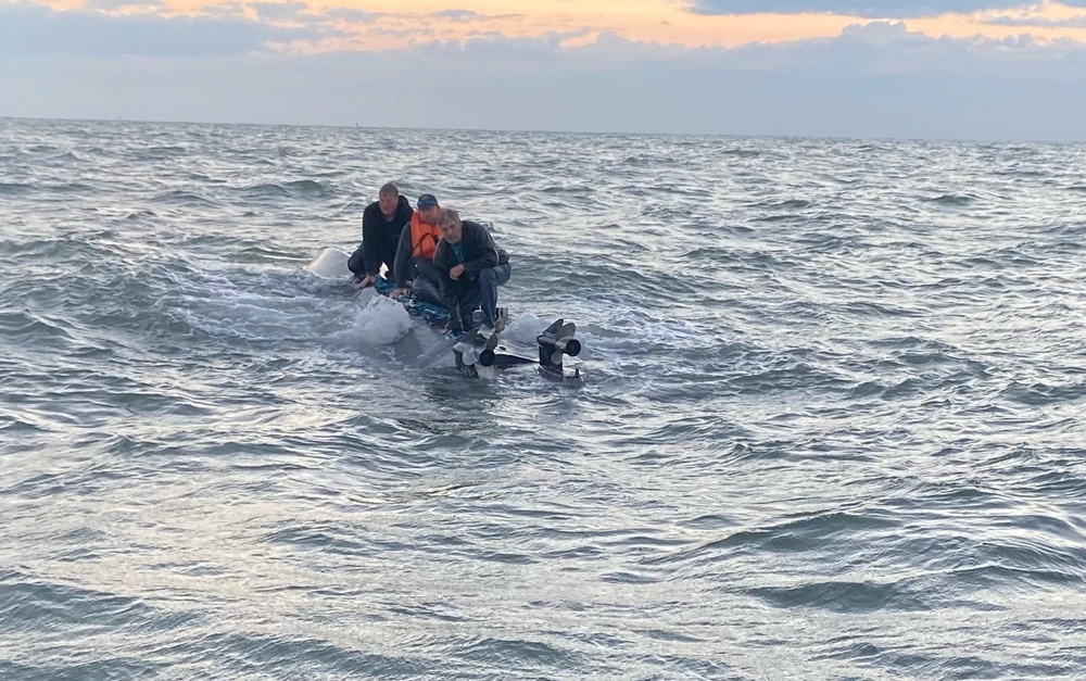 Coast Guard rescues 3 from capsized boat 5 miles offshore Charleston Harbor