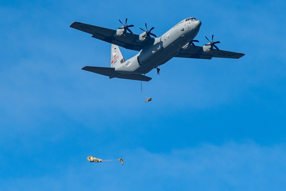 Joint special operations forces conduct freefall operation at MacDill