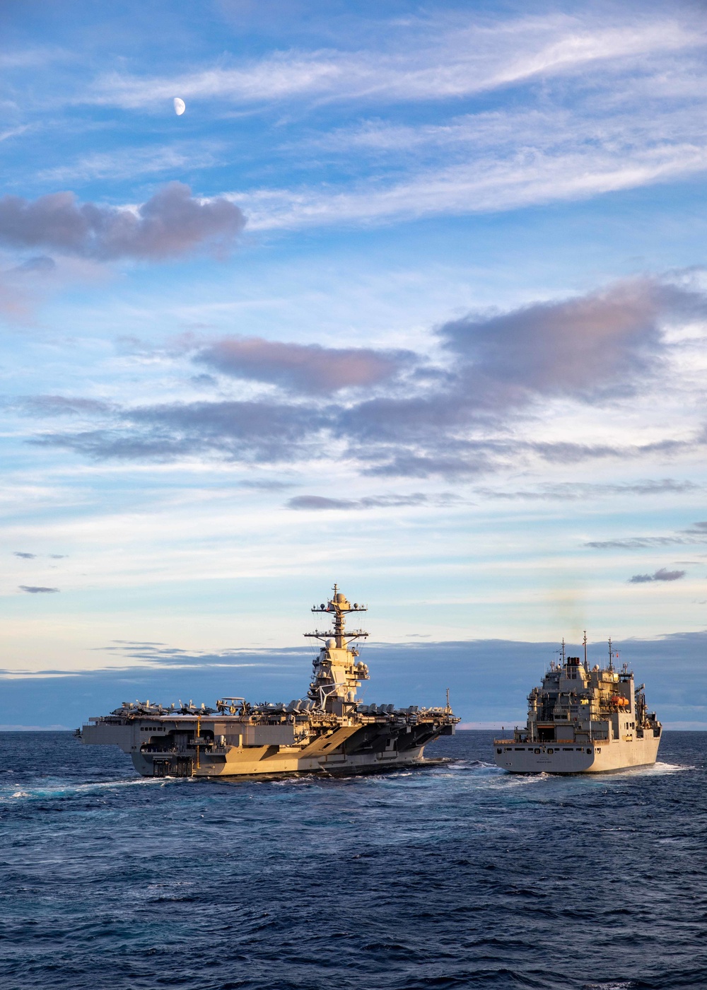 USS Ramage Conducts Replenishment-At-Sea