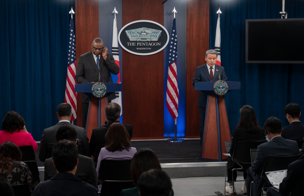 SECDEF and South Korean Minister of Defense Conduct Press Conference