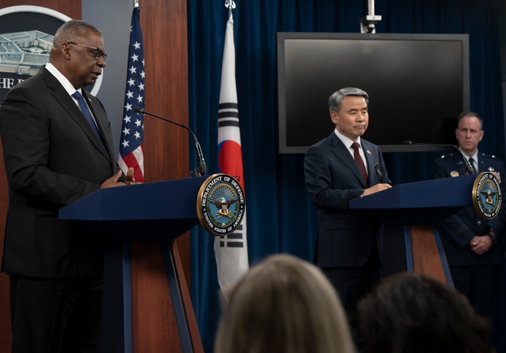 SECDEF and South Korean Minister of Defense Conduct Press Conference