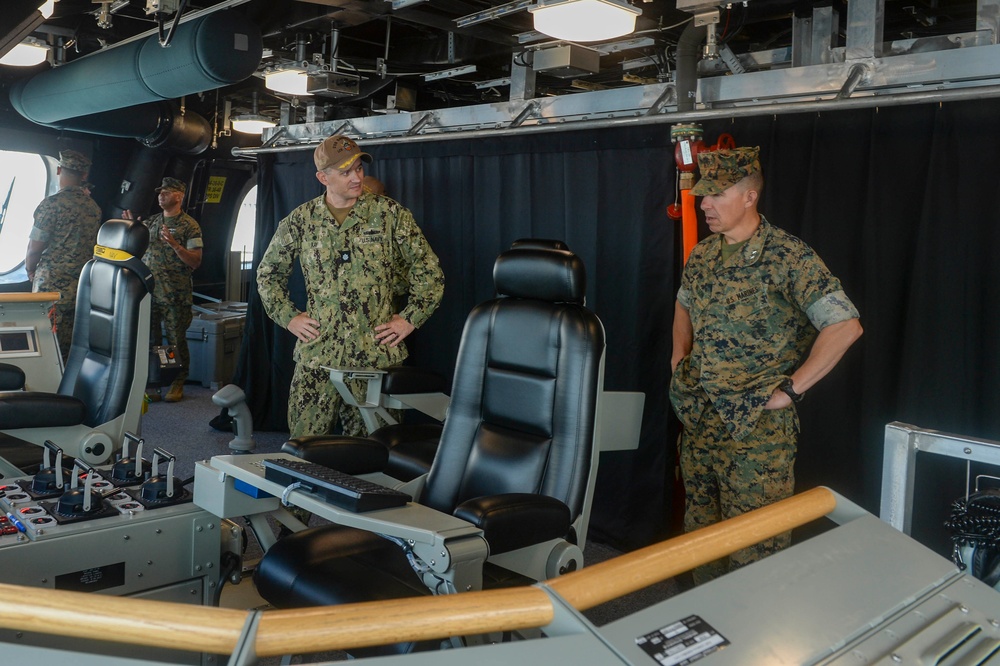 1st Marine Division Tours USS Savannah (LCS 28)