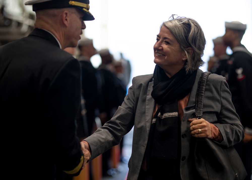 Swedish and Finnish Ambassadors Visit USS Bataan