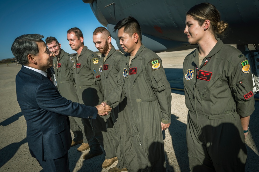 SECDEF/ ROK MoD Visit to Korean War Memorial and Joint Base Andrews