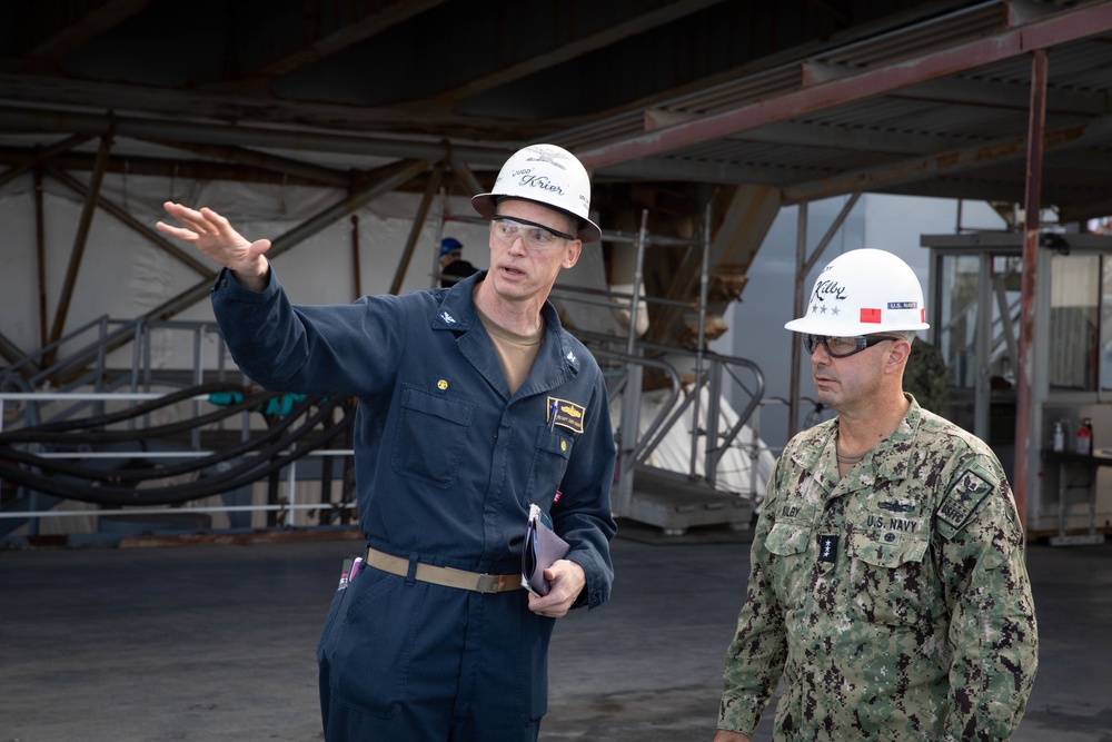 CTF-80 Visits USS Iwo Jima