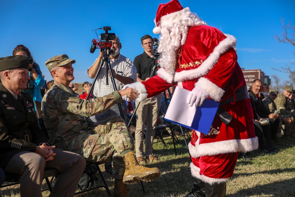 Santa Claus Visits Fort Riley