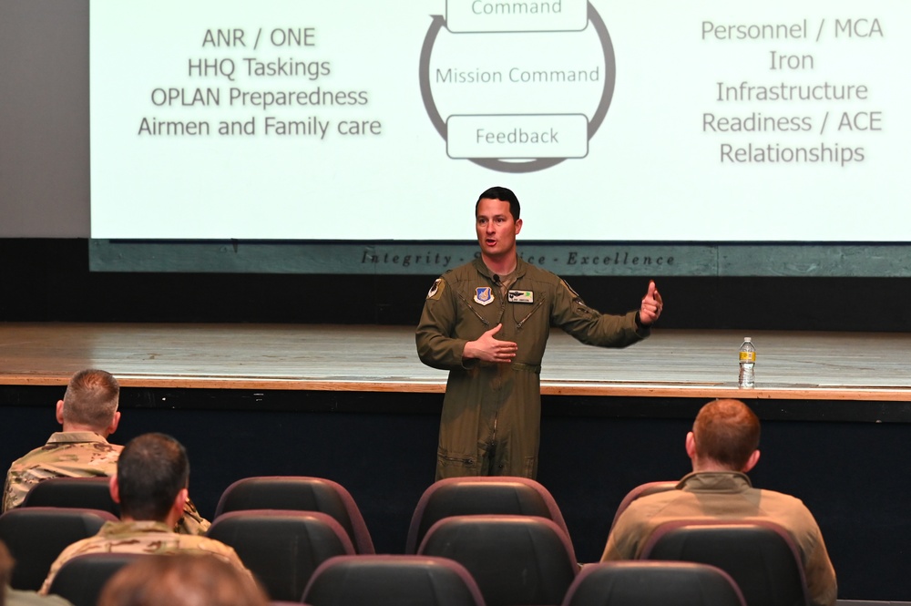 3rd Wing commander hosts all call; outlines mission