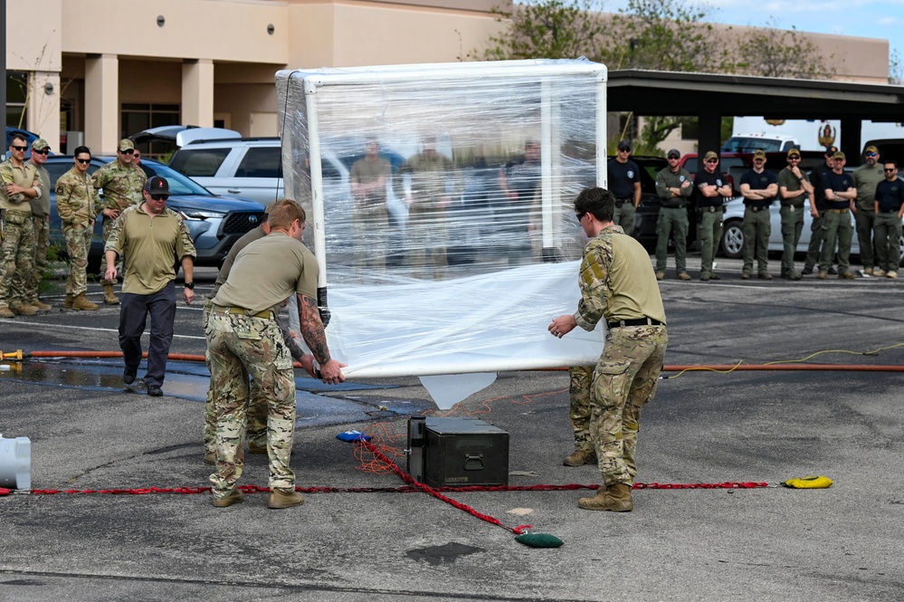 FBI, Police, DM Airmen conduct explosives training