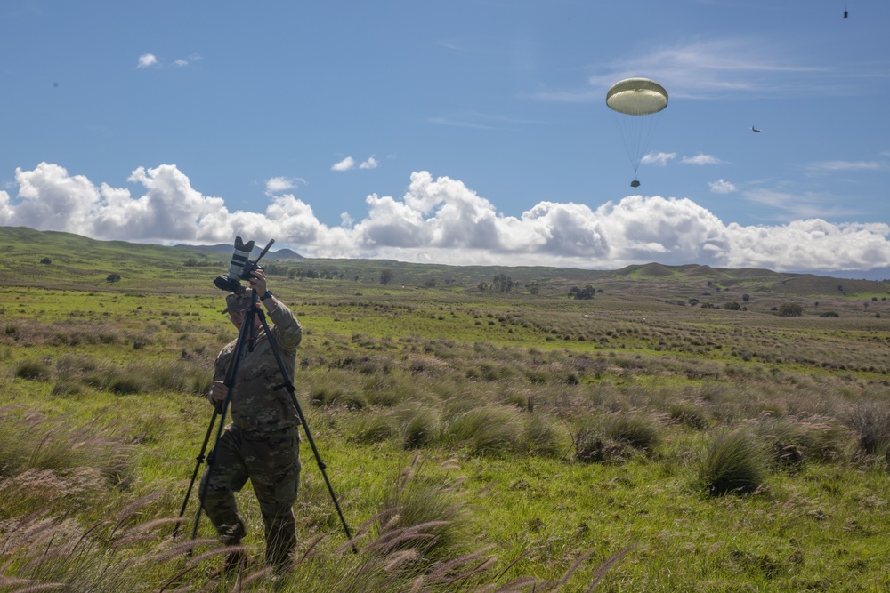 JPMRC 23-01 Public Affairs Specialists at Air Drop