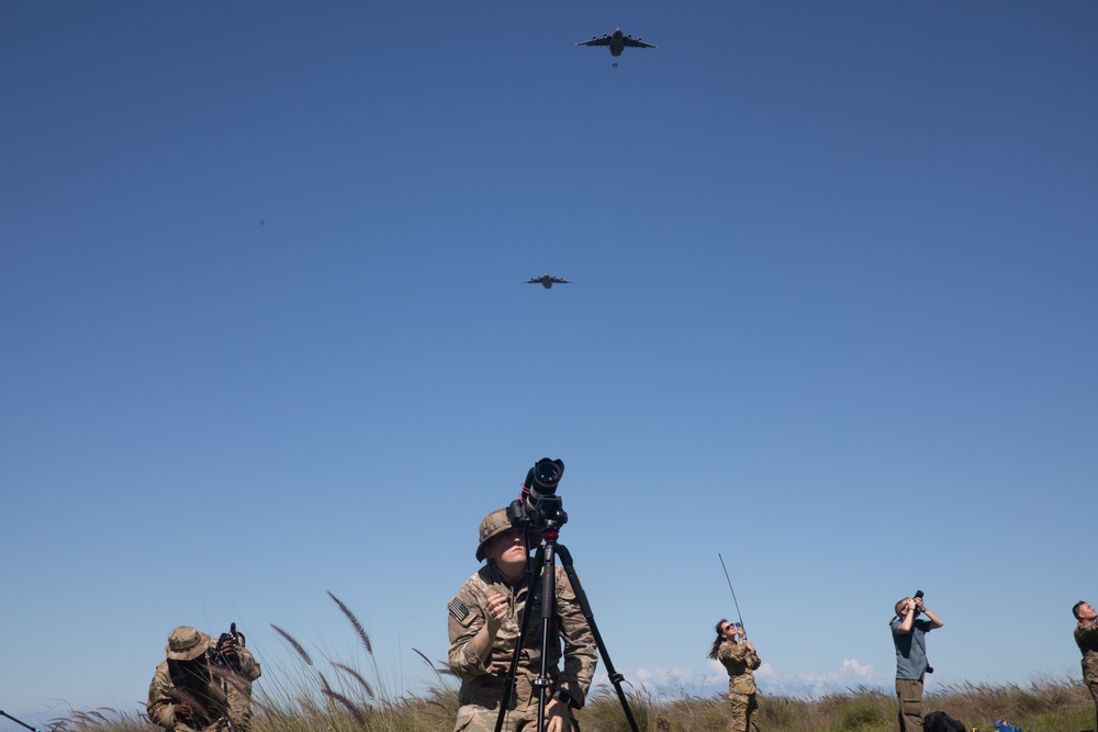 JPMRC 23-01 Public Affairs Specialists at Air Drop