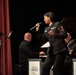 United States Navy Band Commodores perform at Dripping Springs High School.