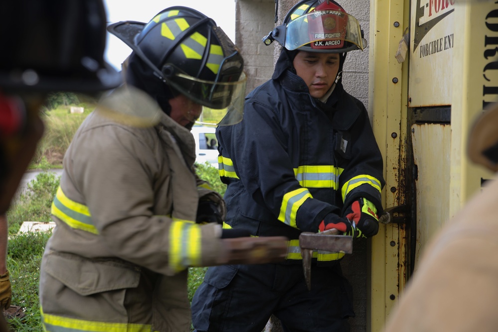 Fire Departments conduct joint training in Guam