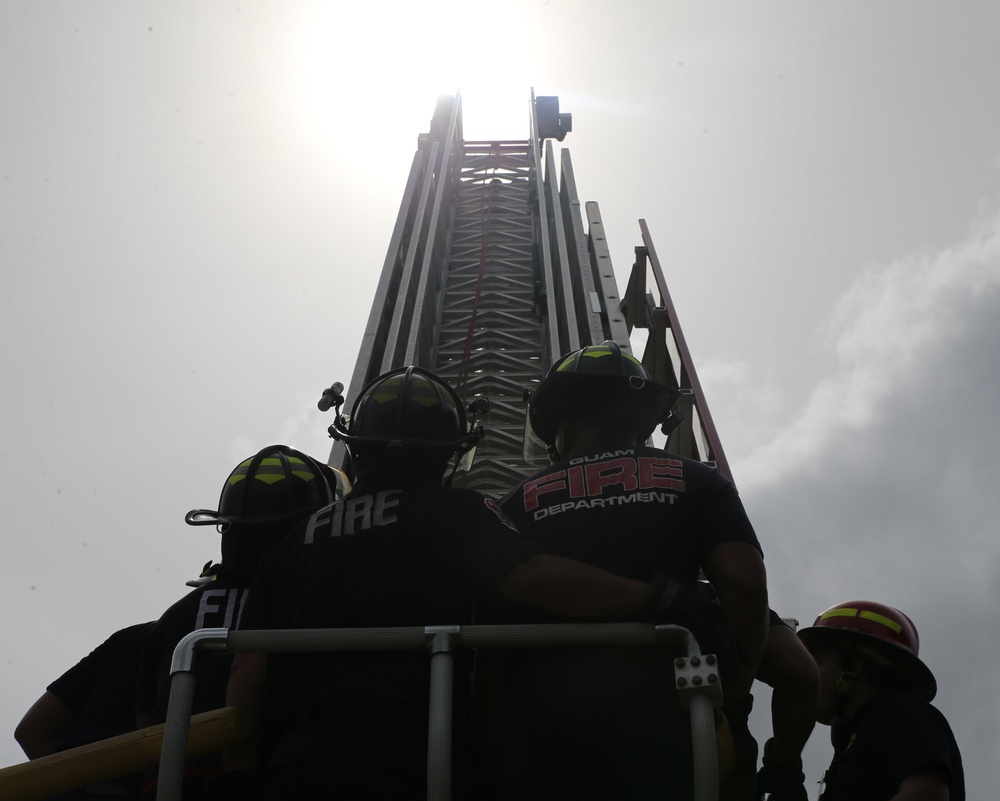 Marine Corps Base Camp Blaz hosts joint fire department training in Guam