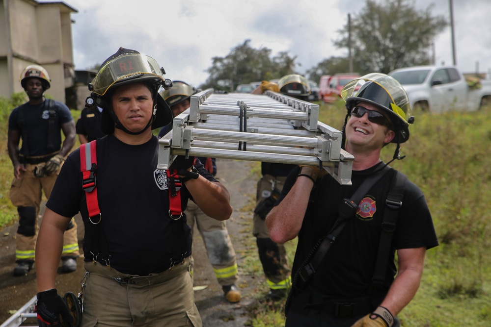 Marine Corps Base Camp Blaz hosts joint fire department training