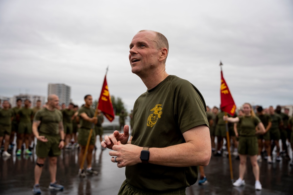 CLR-37 Conducts 247th Marine Corps Birthday Moto Run and Cake Ceremony