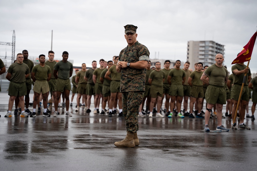 CLR-37 Conducts 247th Marine Corps Birthday Moto Run and Cake Ceremony