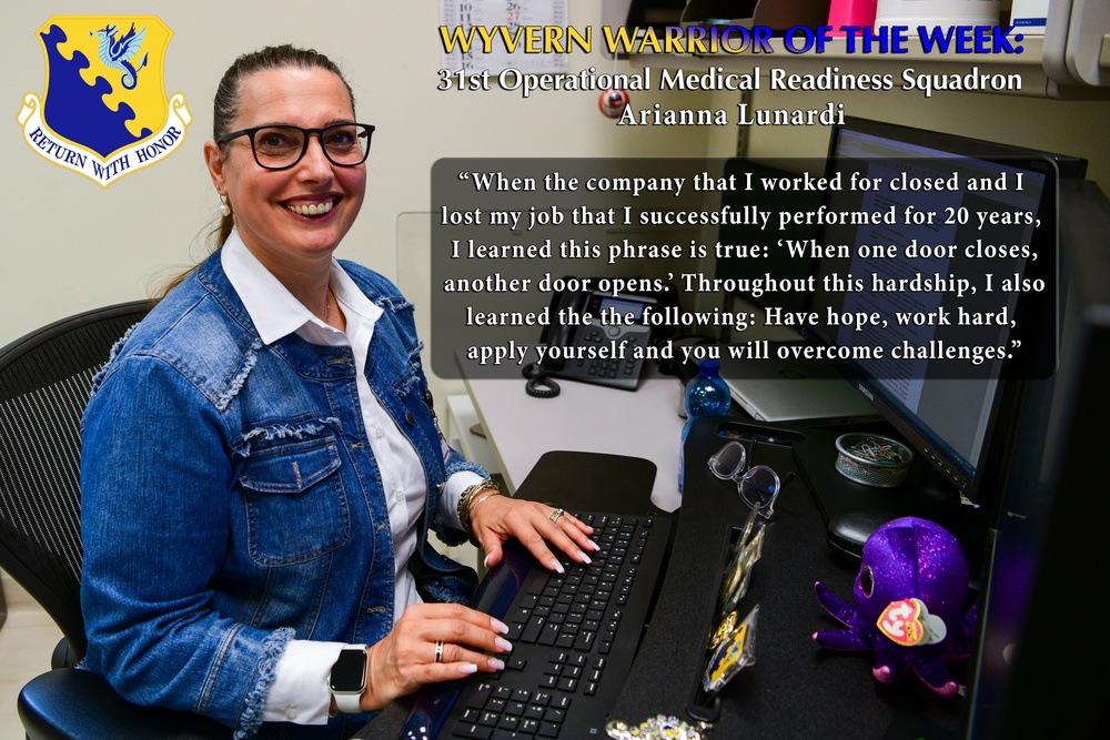 Wyvern Warrior of the Week: Arianna Lunardi