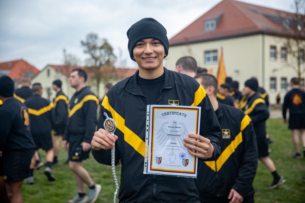 German Schützenschnur awarded to U.S. Soldiers