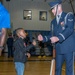 US Air Force Honor Guard Drill Team performs for local children