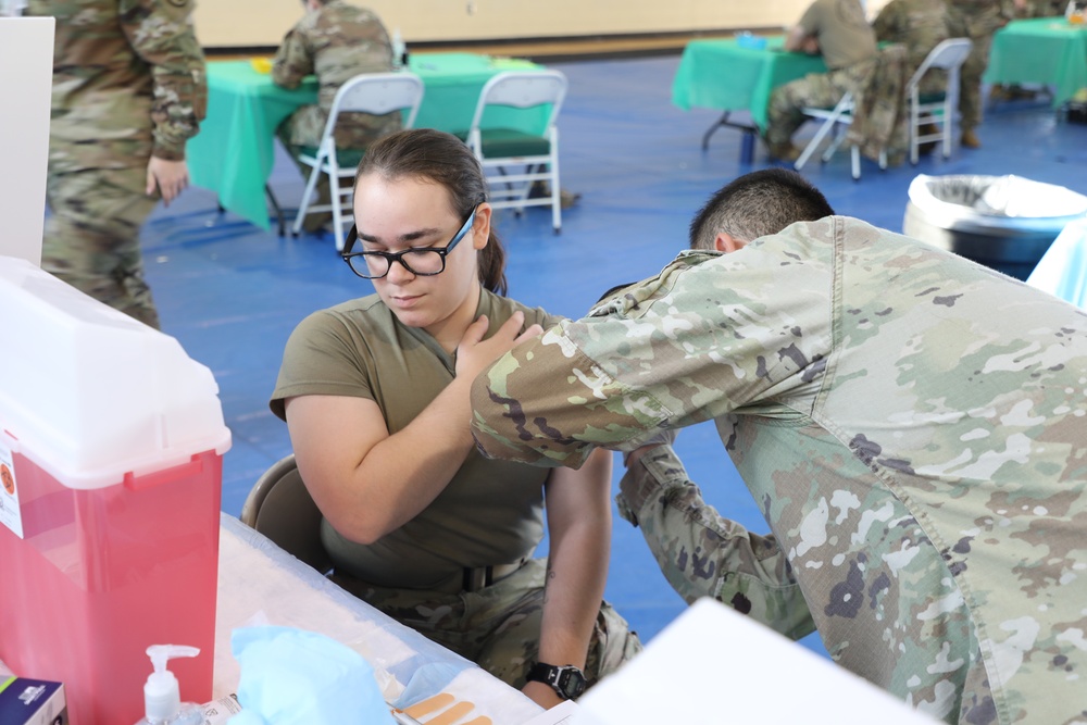 Fort Gordon Soldiers Receive Flu Vaccine