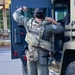 A Special Response Team (SRT) operator from Homeland Security Investigations (HSI) dons protective equipment prior to Operation Boiling Point