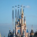 Thunderbirds fly over Walt Disney World