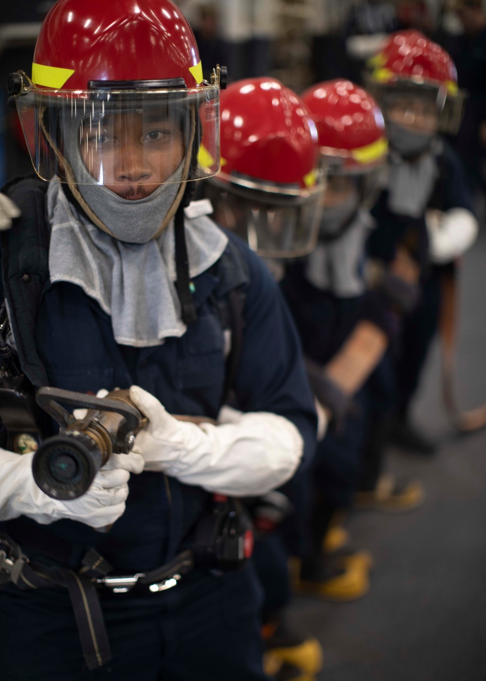 Bataan Participates in Fire Fighting Drills
