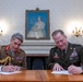 The United States and United Kingdoms Armies sign cooperative agreement