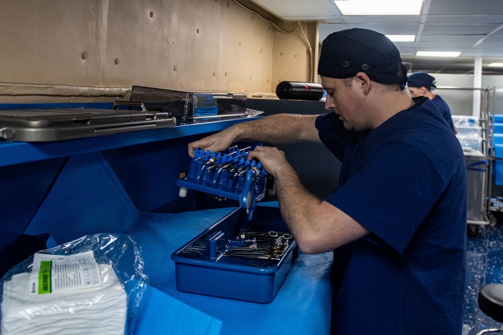 Comfort Sailors Sanitize Medical Equipment