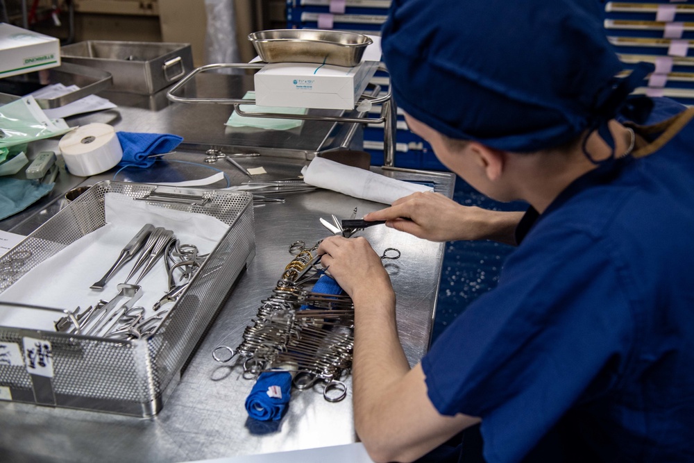 Comfort Sailors Sanitize Medical Equipment
