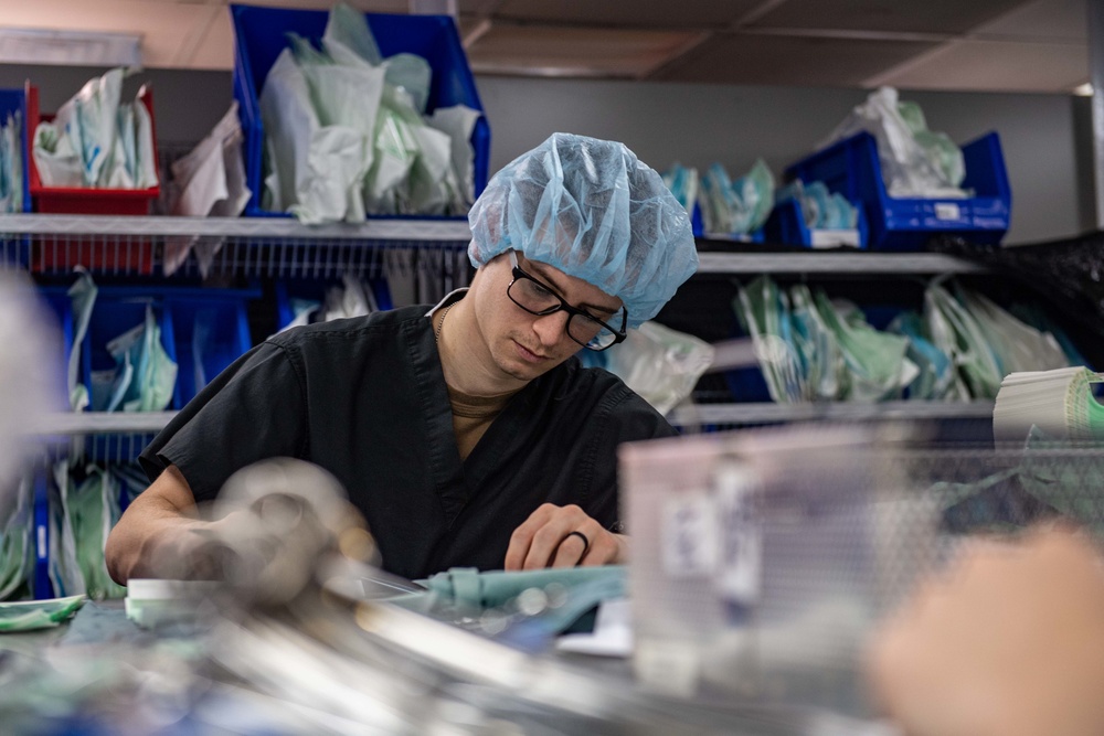 Comfort Sailors Sanitize Medical Equipment