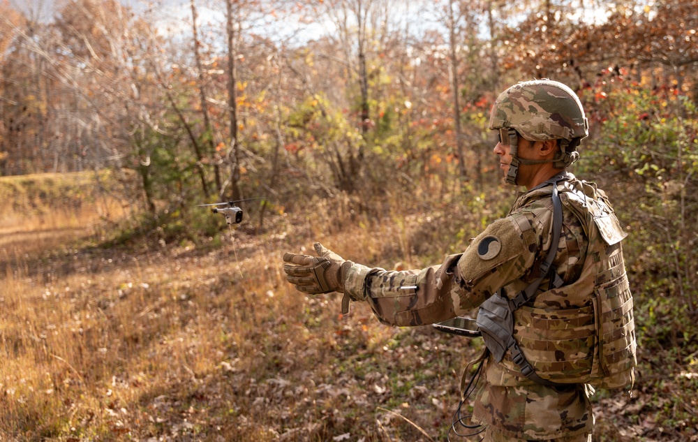 Soldier Retrieves Soldier-Borne Sensor During STP