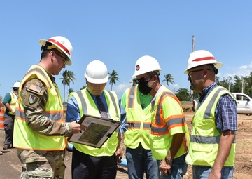 The Assistant Chief of the Army Reserve (ACAR), Stephen Austin, visited USAG Fort Buchanan June 7-8, 2022 as part of an Installation Resiliency Tour. The tour included an overview of various energy efficient and sustainability initiatives such as the sola