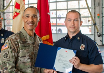 APG first responders honored after delivering a baby