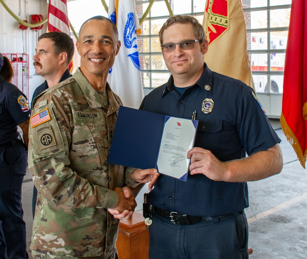 APG first responders honored after delivering a baby