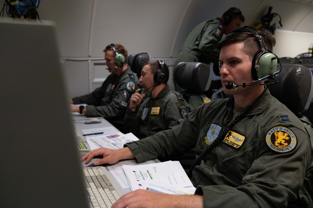 NATO AWACS support and train during RED FLAG-Alaska 23-1