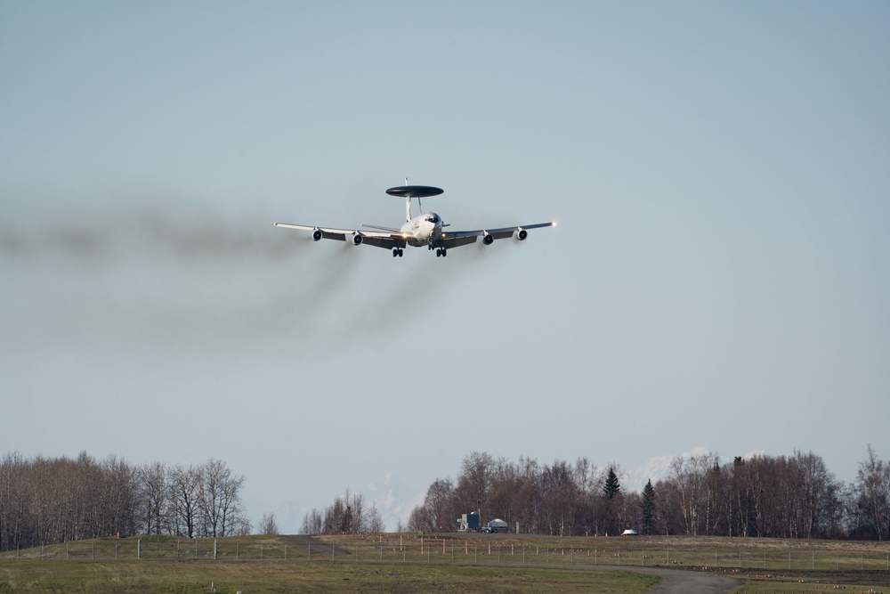 NATO AWACS support and train during RED FLAG-Alaska 23-1