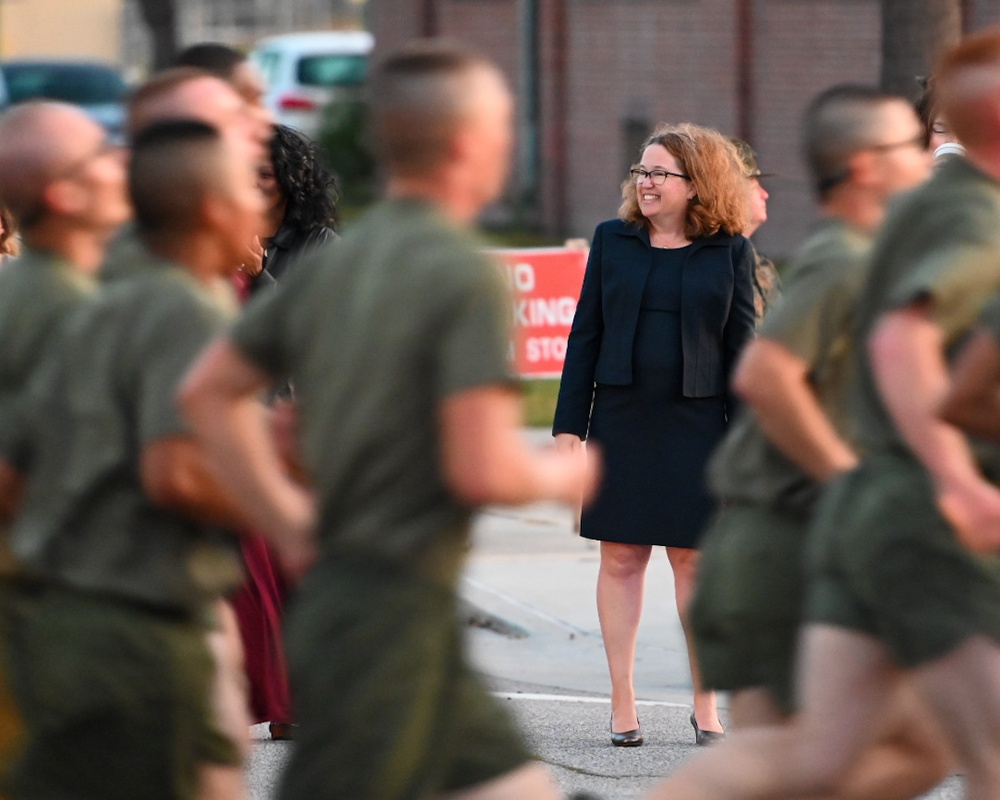 USNCC President Visits Parris Island as Parade Reviewing Official