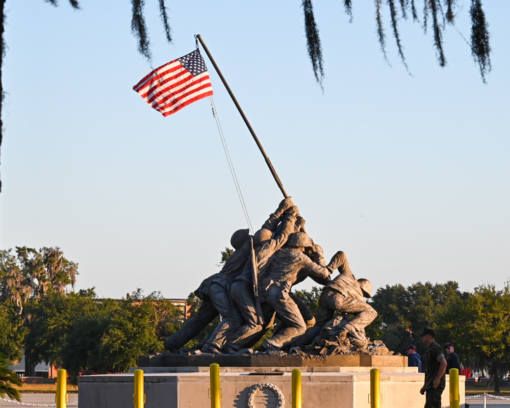 USNCC President Visits Parris Island as Parade Reviewing Official