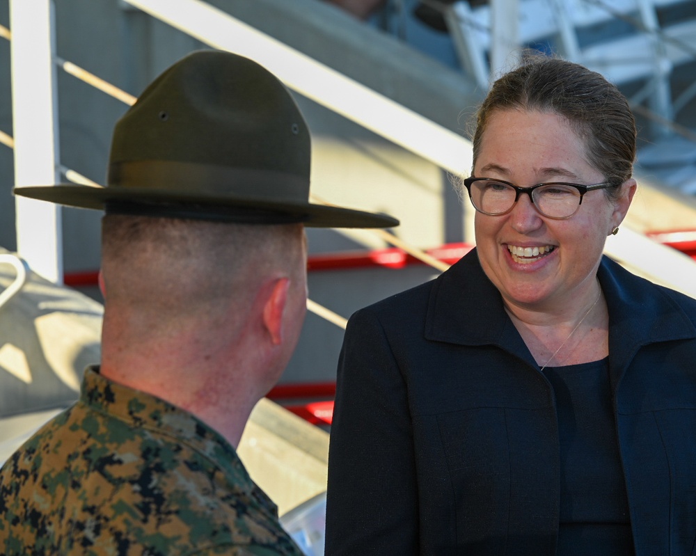 USNCC President Visits Parris Island as Parade Reviewing Official