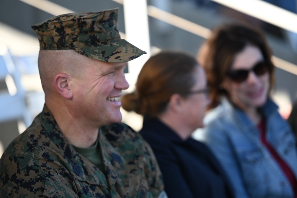 USNCC President Visits Parris Island as Parade Reviewing Official