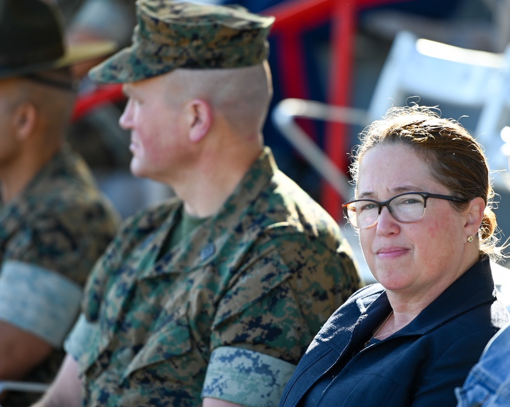 USNCC President Visits Parris Island as Parade Reviewing Official