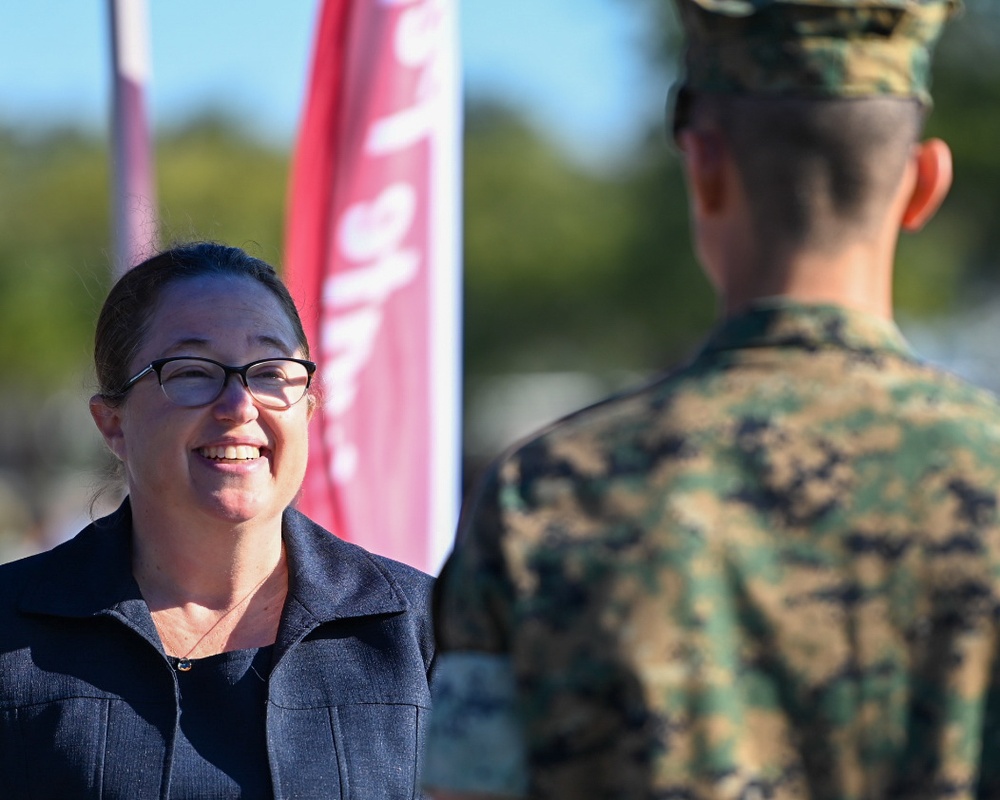 USNCC President Visits Parris Island as Parade Reviewing Official