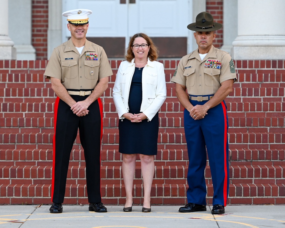 USNCC President Visits Parris Island as Parade Reviewing Official