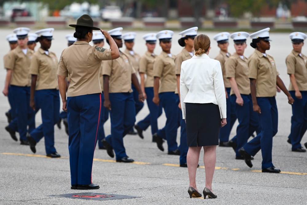 USNCC President Visits Parris Island as Parade Reviewing Official